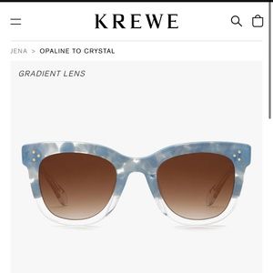 Krewe Jena Sunglasses Opaline to Crystal